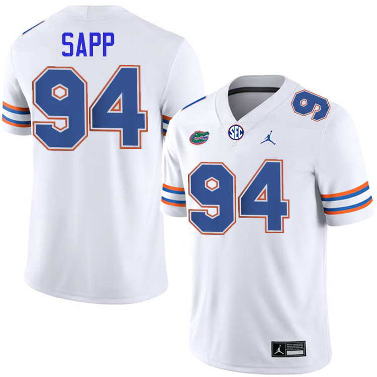 #94 Tyreak Sapp Gators Jersey,Florida Gators College Football Jerseys Stitched-White  #94 Tyreak Sapp Gators Jersey,Florida Gators College Football Jerseys Stitched-White